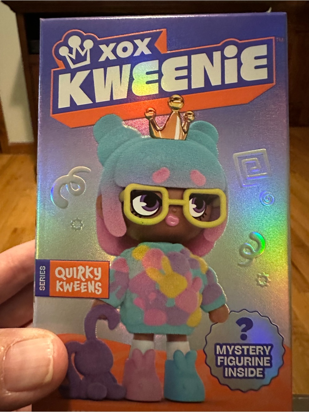 XOX Kweenie Quirky Kweens Mystery Figurine - Teal & Pink